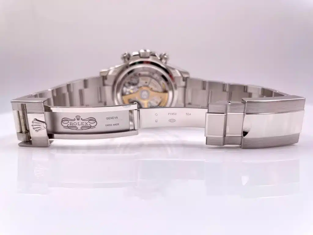 Sapphire case back revealing Calibre 4131 of the Rolex Daytona 126506.