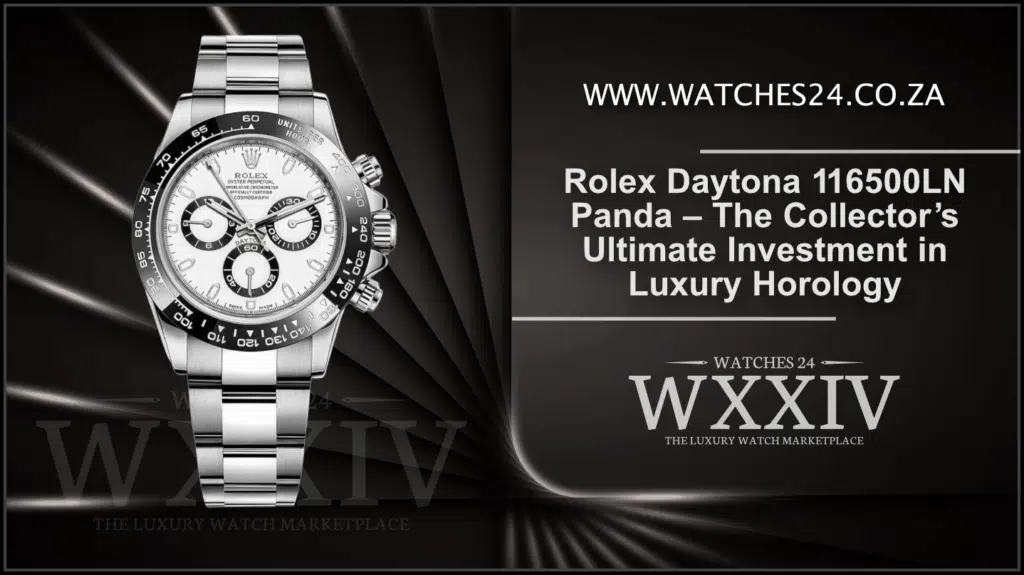 Rolex Daytona 116500LN Panda close-up for Watches24 blog