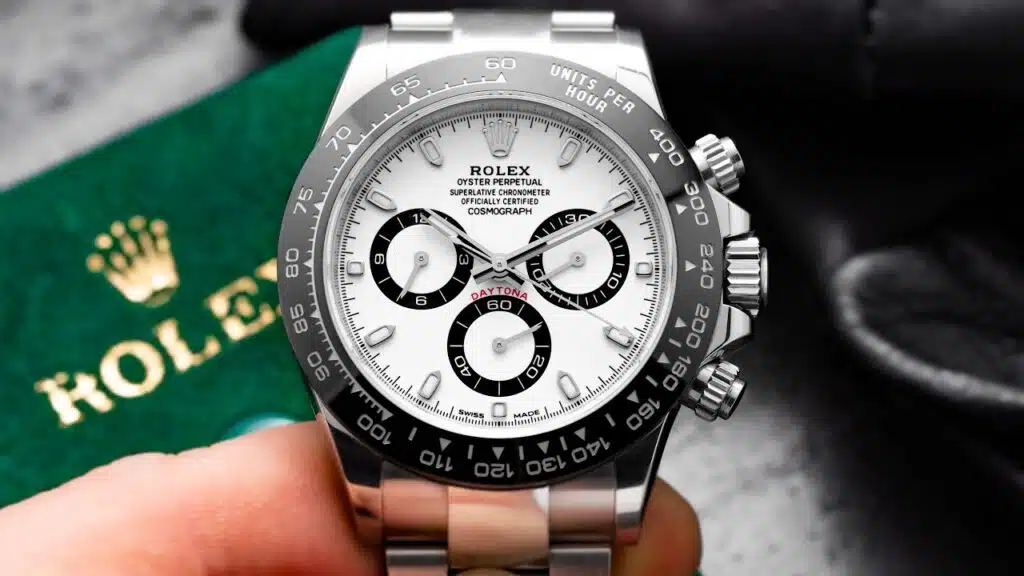 Rolex Daytona 116500LN Panda complete set display Watches24
