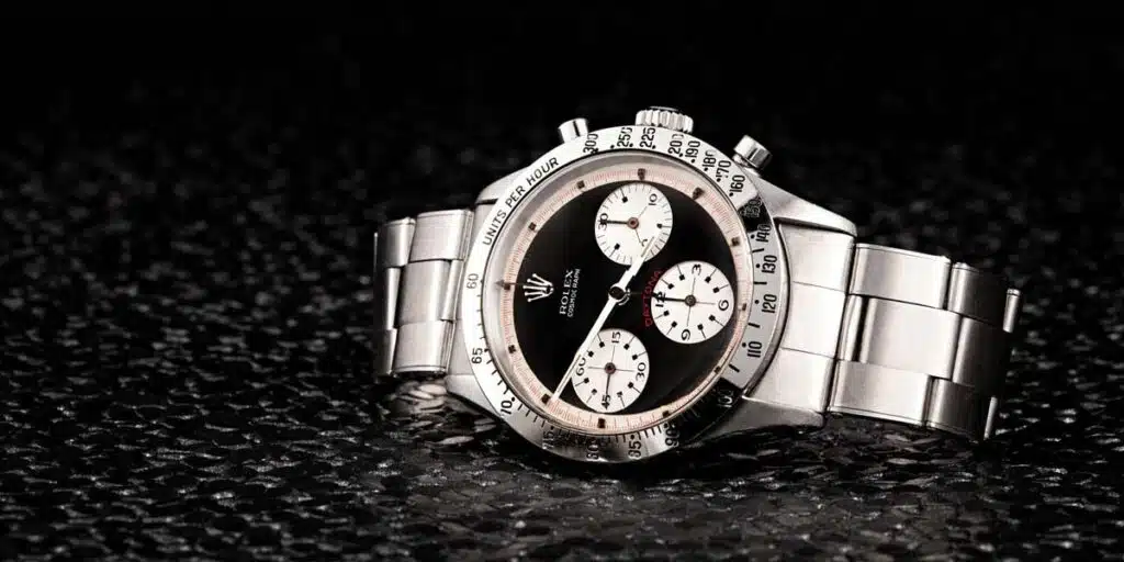 Paul Newman Rolex vintage exotic dial with Art Deco numerals